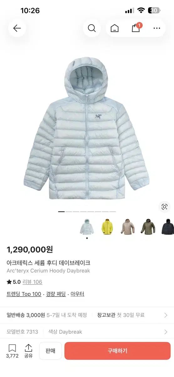 ARC'TERYX Cerium（アークテリクス セリウム） デイブレイク mサイズ 新品