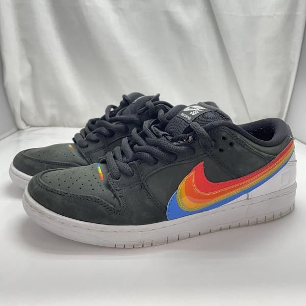 【中古】Polaroid × Nike SB Dunk Low Pro QS Black/White サイズ27.5cm DH7722-001 黒[91]