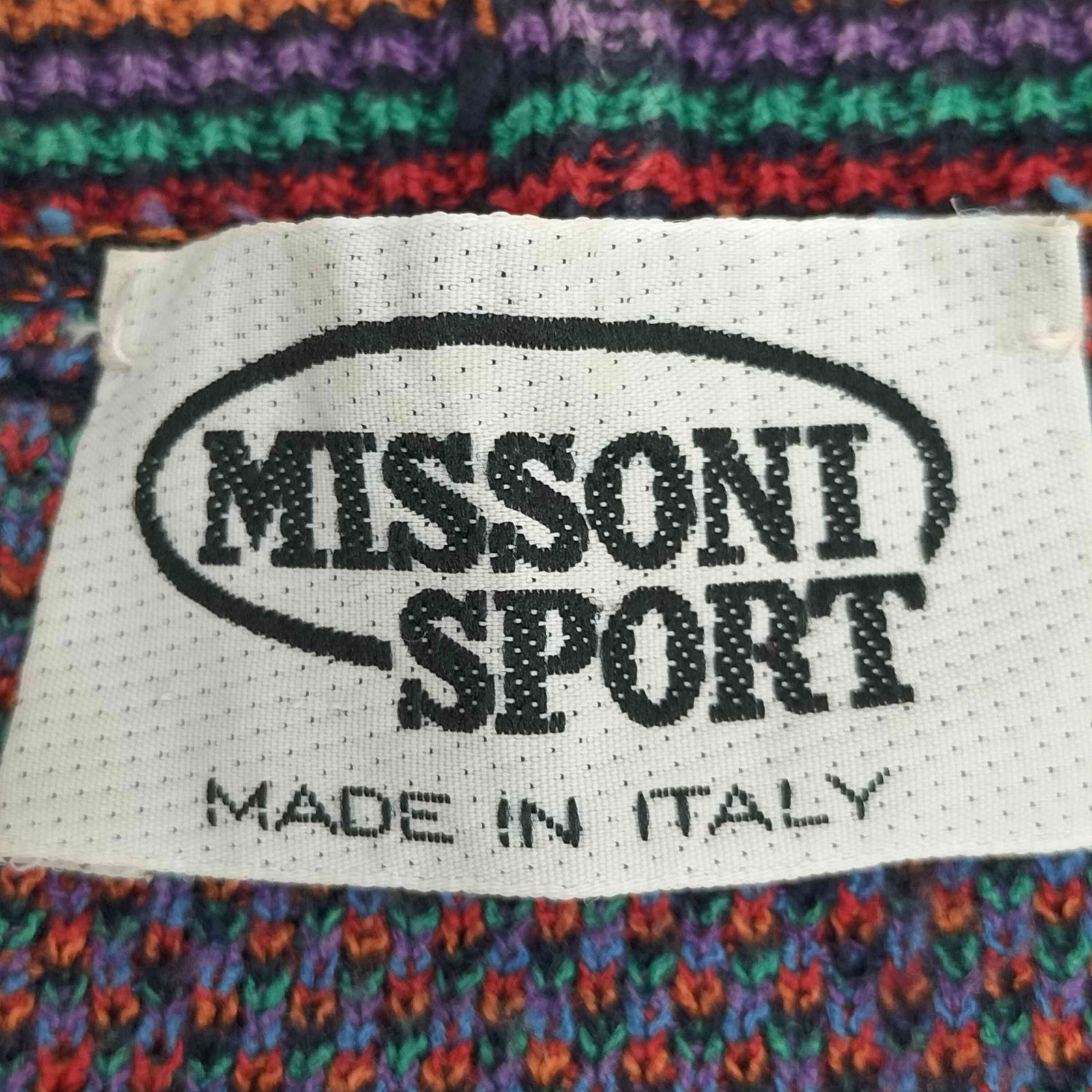 ミッソーニスポーツ MISSONI SPORTS イタリア製 マルチカラー リブ切替 
