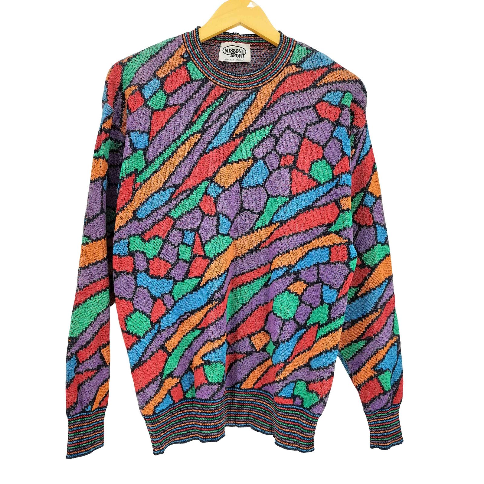 ミッソーニスポーツ MISSONI SPORTS イタリア製 マルチカラー リブ切替 
