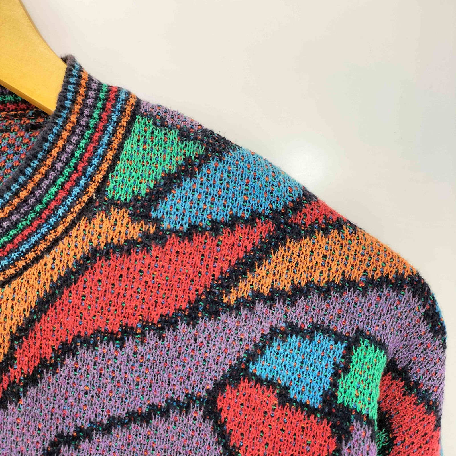 ミッソーニスポーツ MISSONI SPORTS イタリア製 マルチカラー リブ切替 