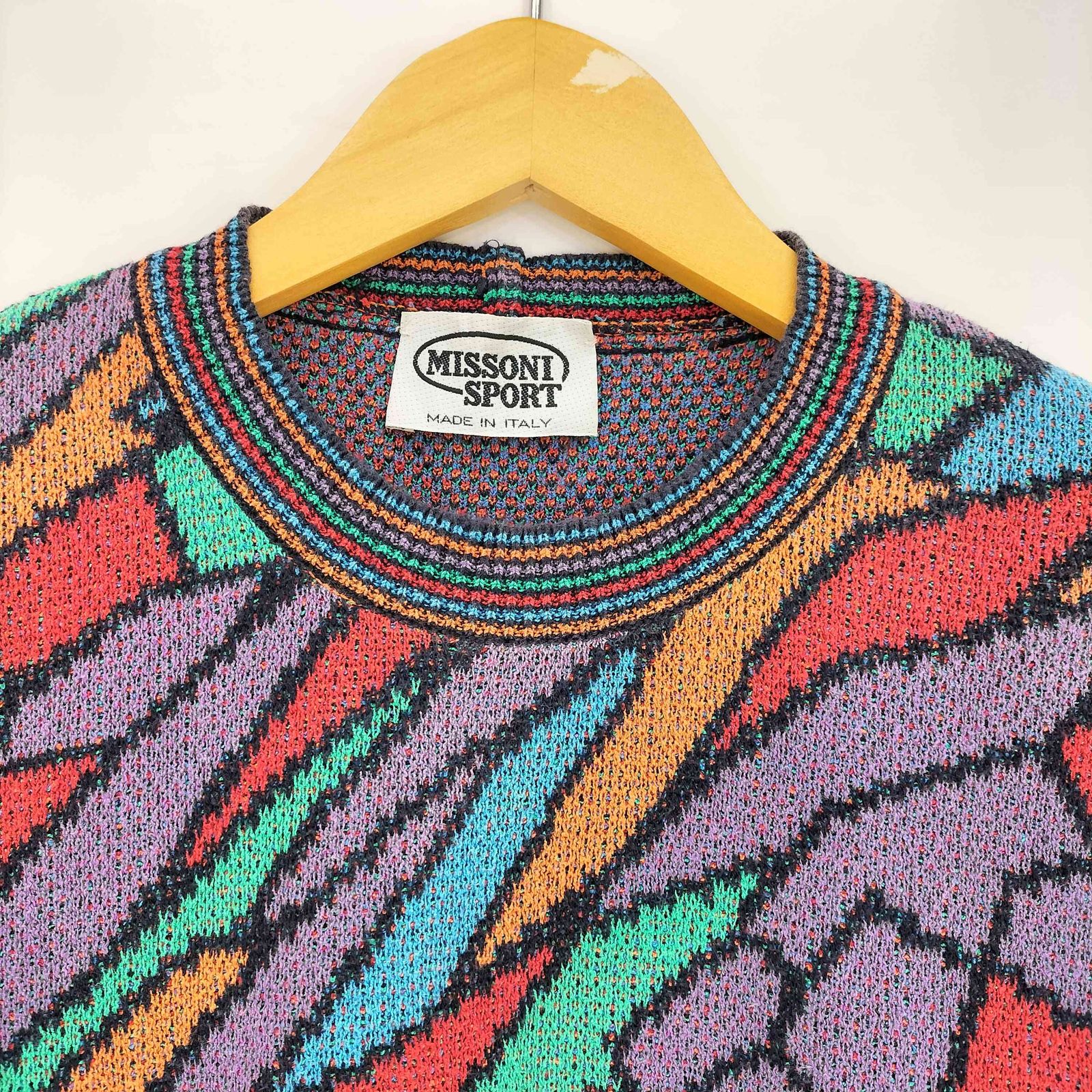 ミッソーニスポーツ MISSONI SPORTS イタリア製 マルチカラー リブ切替 
