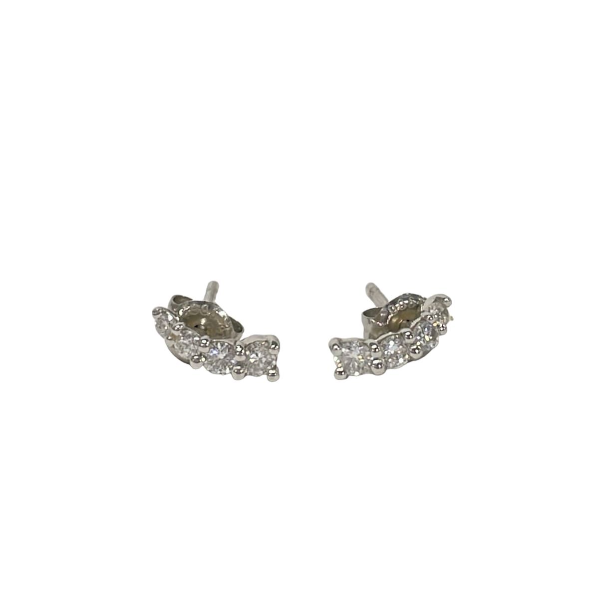 VENDOME(ヴァンドーム青山) ピアス美品 - Pt950×Pt900×ダイヤモンド ドロップピアス/8Pダイヤ/片側0.12ct