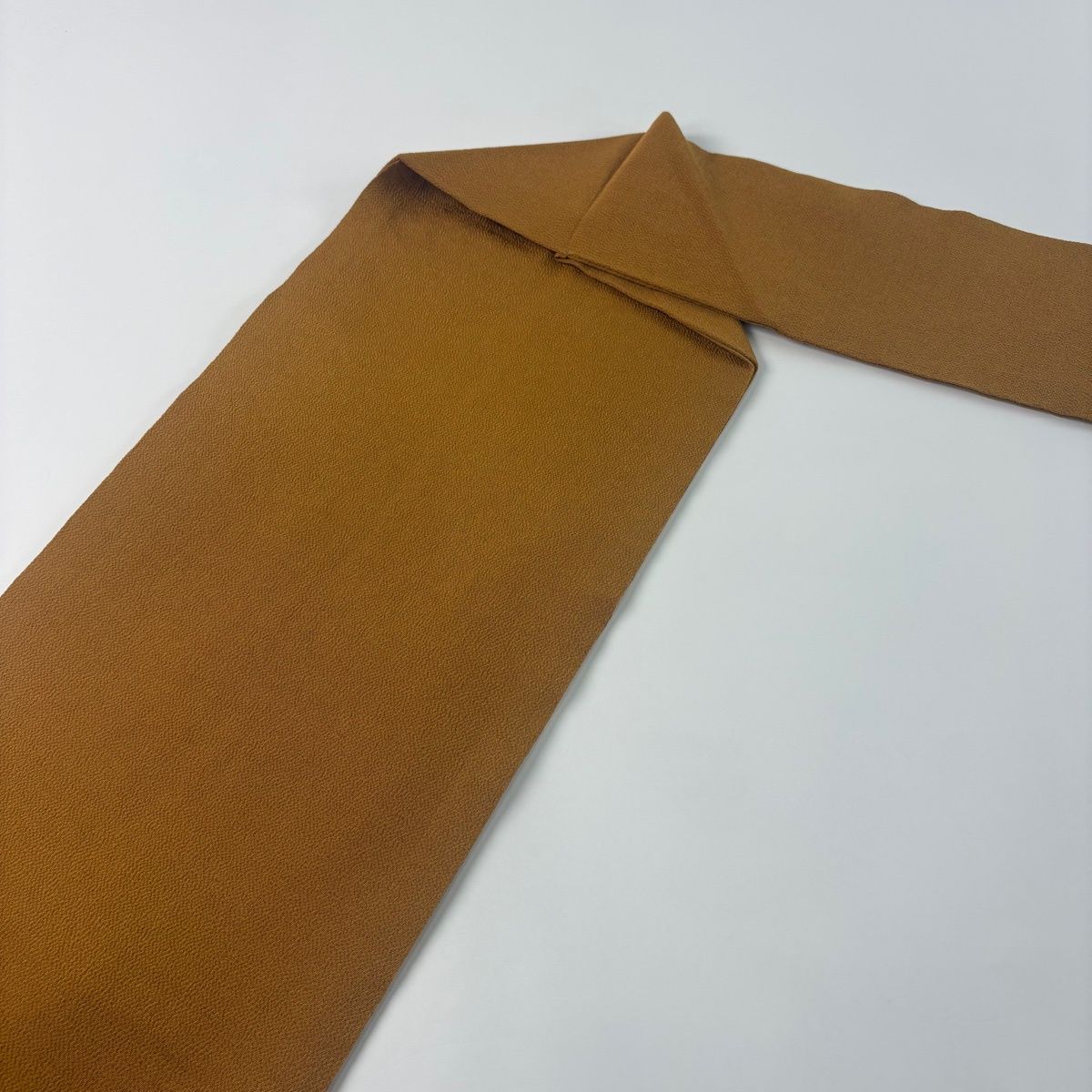 名古屋帯 秀品 茶色 正絹 【中古】