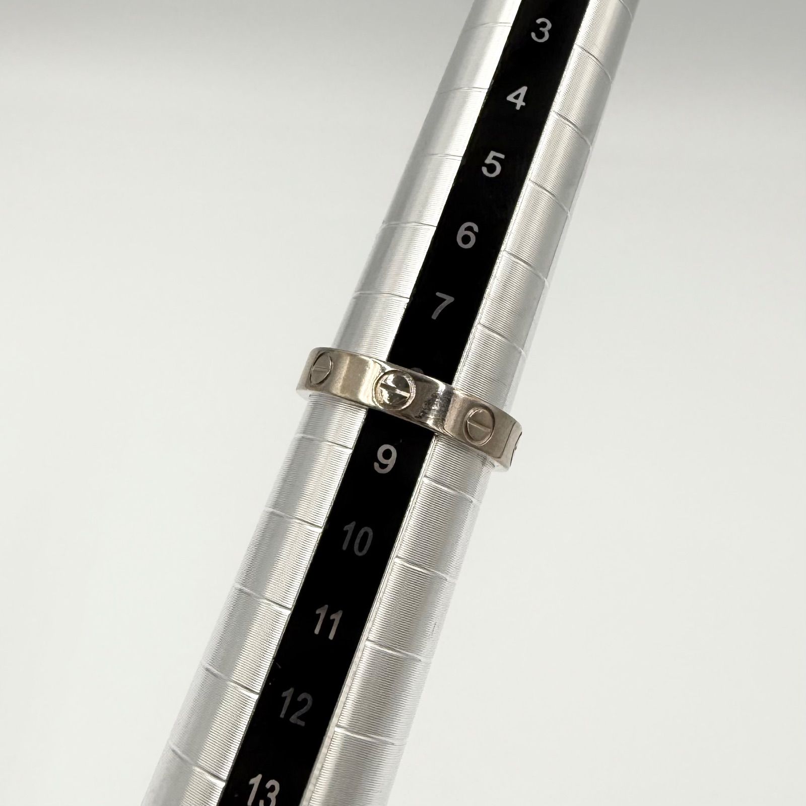 カルティエ ミニラブリング 48 8号 K18 WG レディース 指輪 Cartier