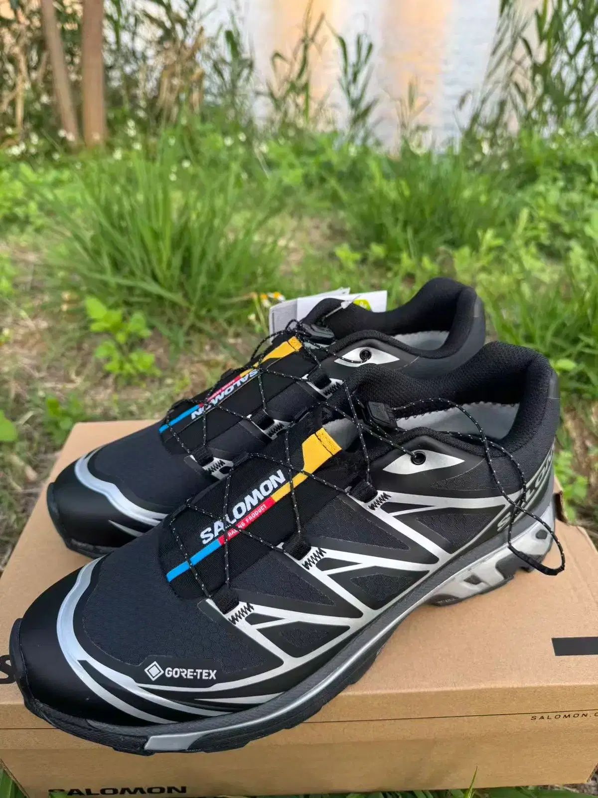 SALOMON サロモン XT-6 ゴアテックス ブラック シルバー 255MM