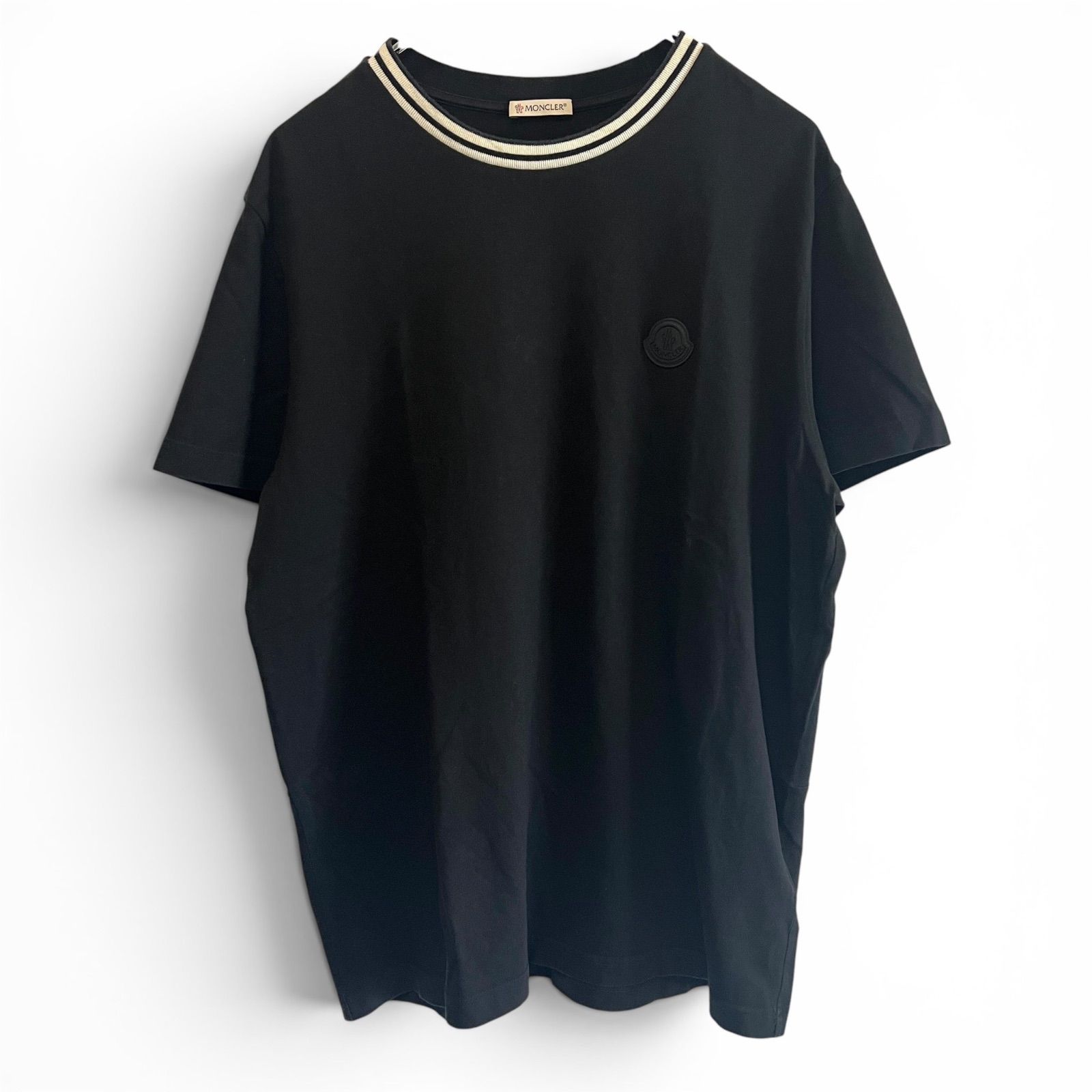 MONCLER モンクレール Tシャツ 半袖 ラバーロゴワッペン トリコロール 