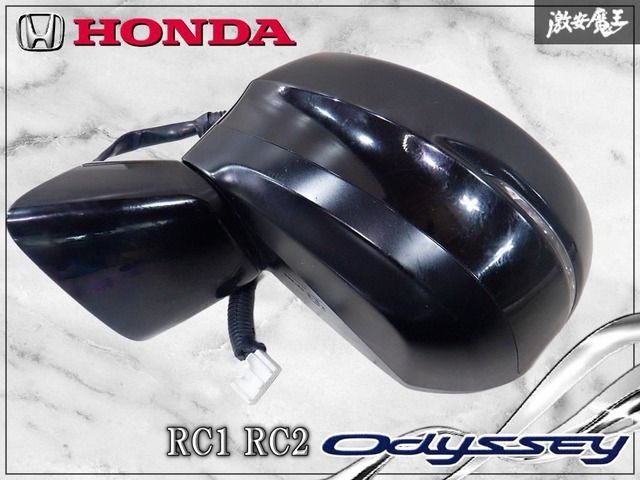 ホンダ純正 RC1 RC2 オデッセイ ドアミラー サイドミラー 左 左側 助手席 ブラック系 7ピン 棚2J2