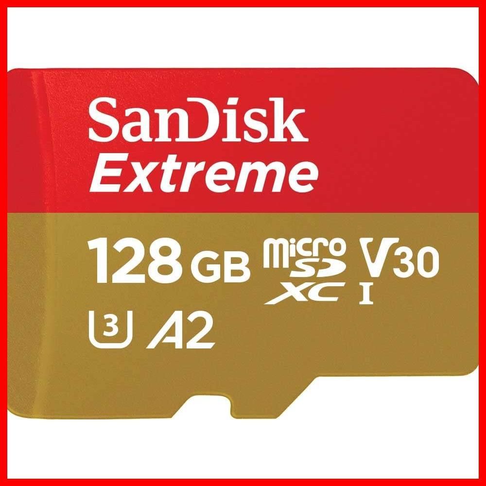 【数量限定】V30 U3 書込最大90MB/s Full UHS-I HD 128GB & 4KExtreme microSD SDSQXAA-128G-GH3MA SanDisk 新パッケージ