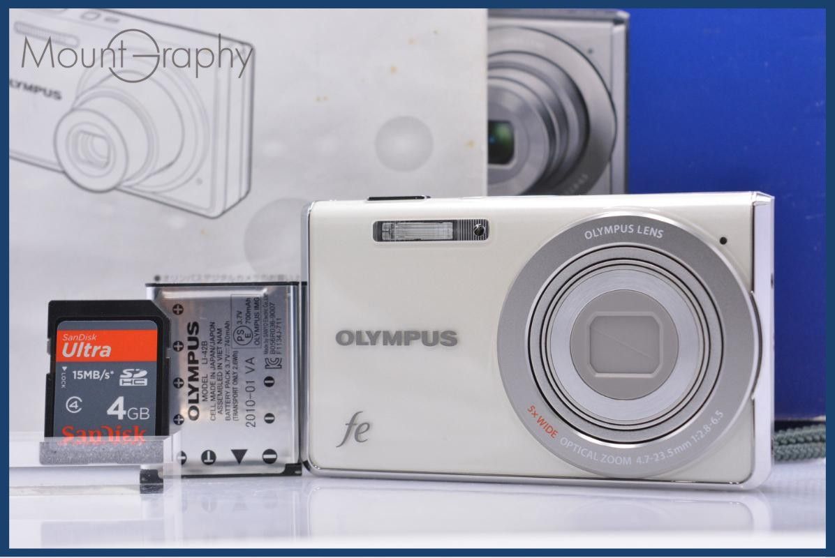 オリンパス OLYMPUS FE-5030 5x 元箱、バッテリー、メモリーカード、取扱説明書付属 同梱無料 #am6790