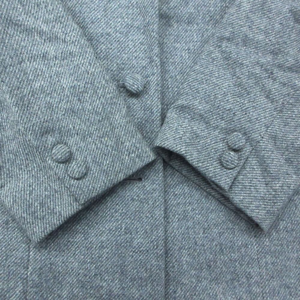 Mademoiselle NON NON マドモアゼルノンノン セットアップ MOON社製 ウール カシミヤ生地 ジャケット スカート セットアップ グレー M レディース 【中古】
