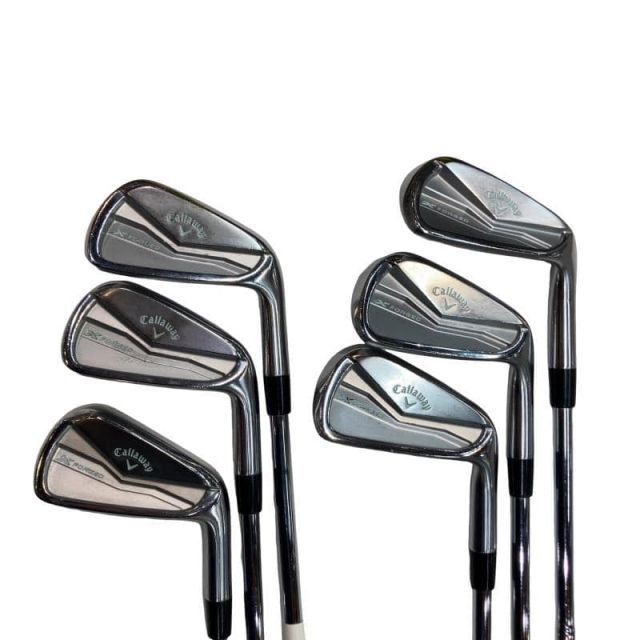 【中古】 キャロウェイ X FORGED(2024) 6S アイアンセット IR Dynamic Gold MID 115 (フレックスS) メンズ 男性用 右利き 右用 Cランク ゴルフクラブ