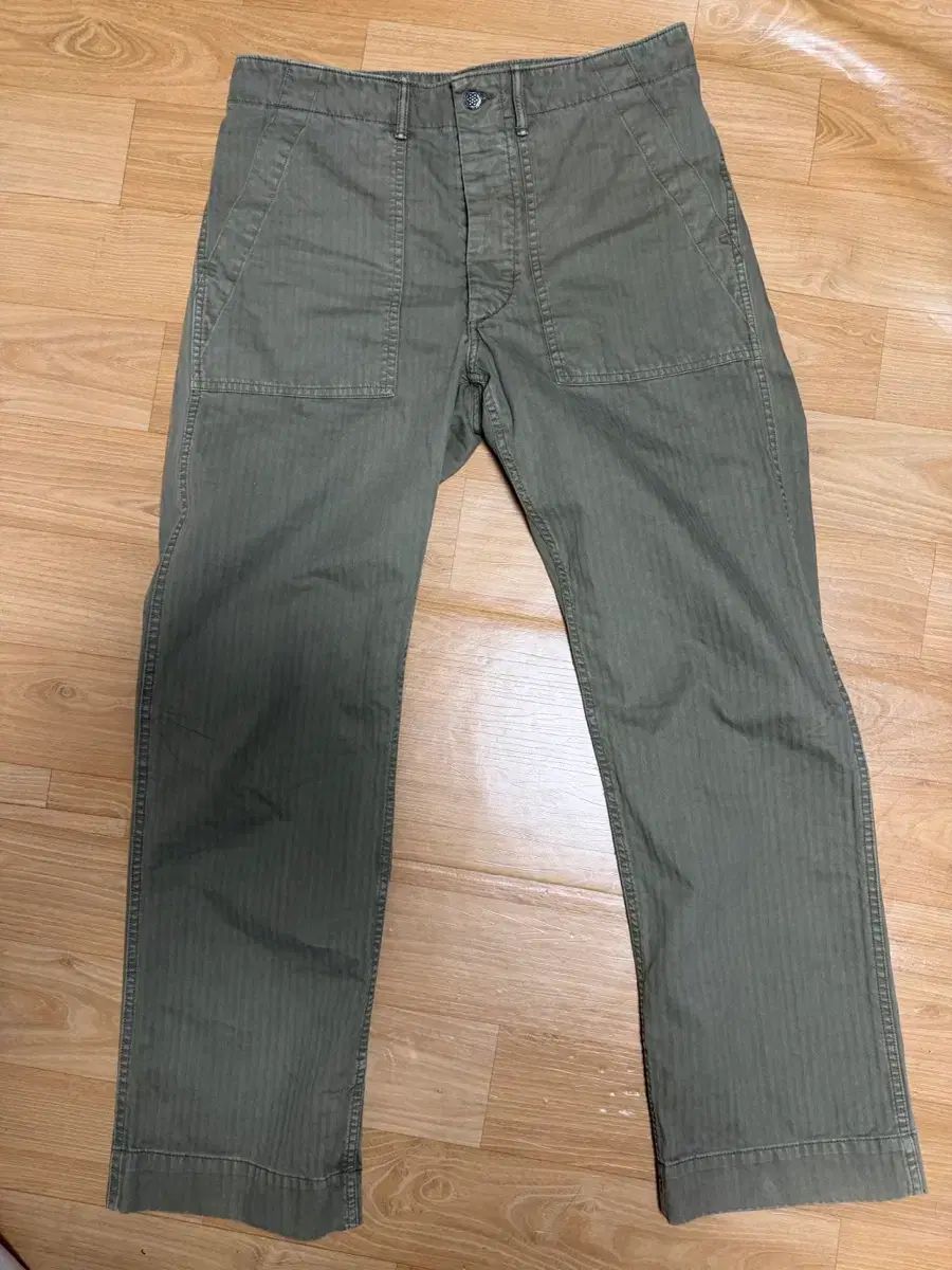 RRL(ダブルアールエル) ヘリンボーン ファティーグ パンツ 32/32 出品