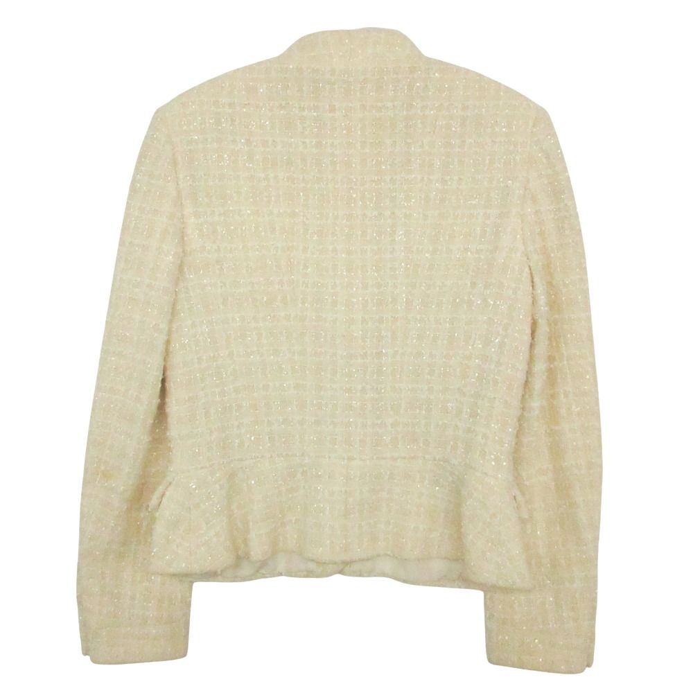 90s Vintage CHANEL シャネル ツイード ノーカラージャケット ブレザー