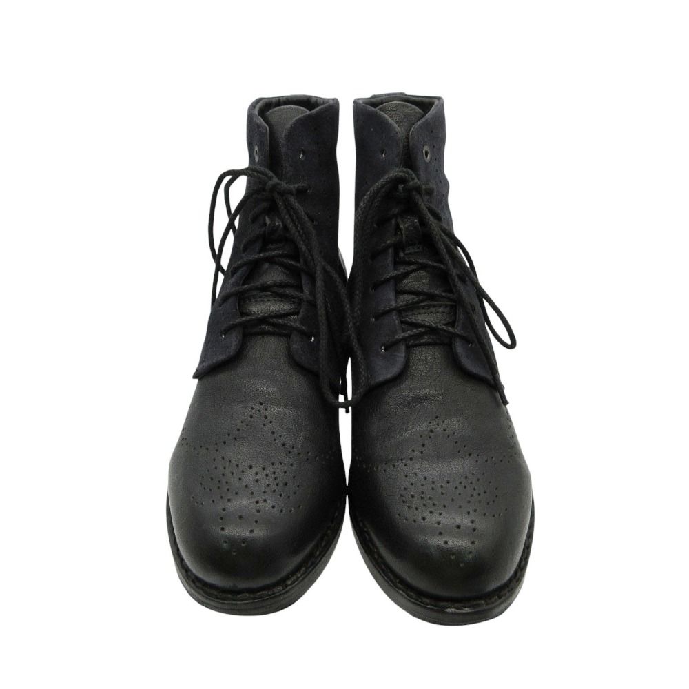 rag & bone ラグアンドボーン ブーツ レースアップ ショートブーツ スエード レザー切替 WESSEX LACE UP ネイビー 8 25cm レディース 【中古】