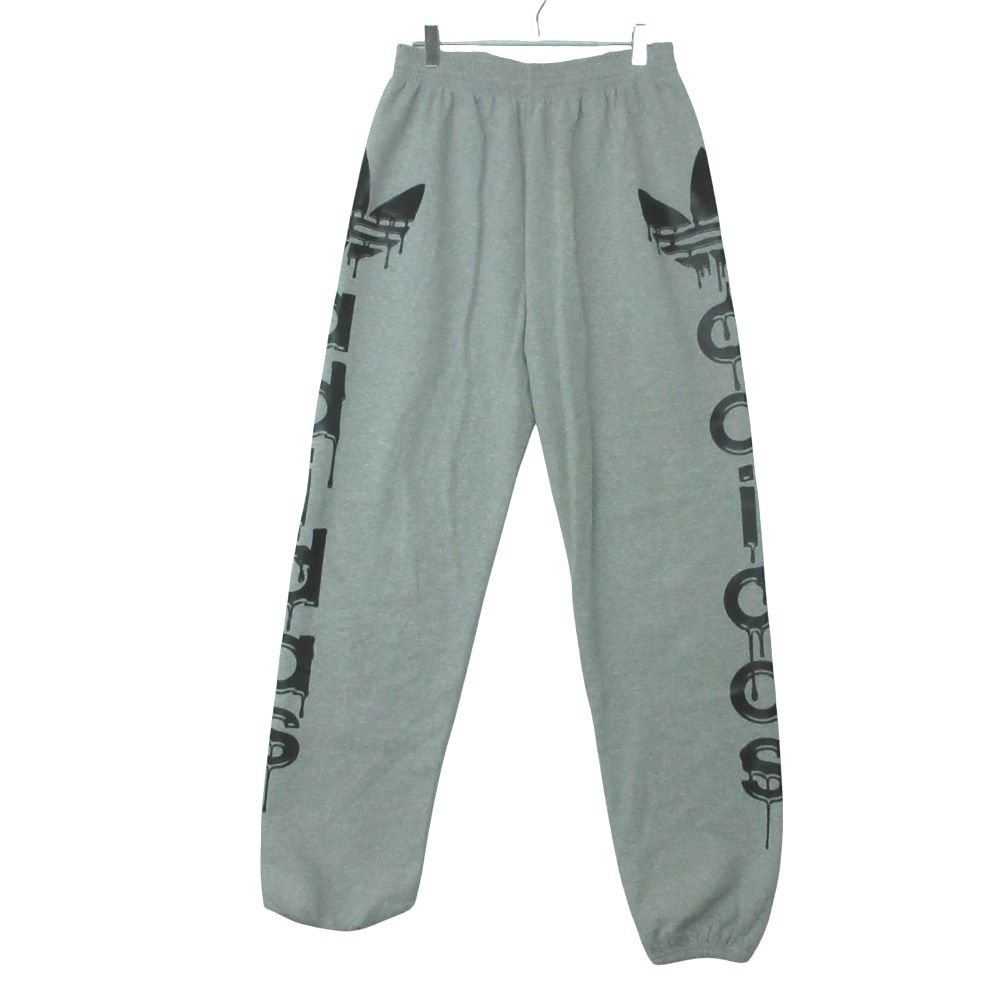 adidas アディダス ×ジェレミースコット JERMY SCOTT スウェット パンツ ロゴ プリント イージー ジョガー ジャージ ボトムス グレー O レディース 【中古】