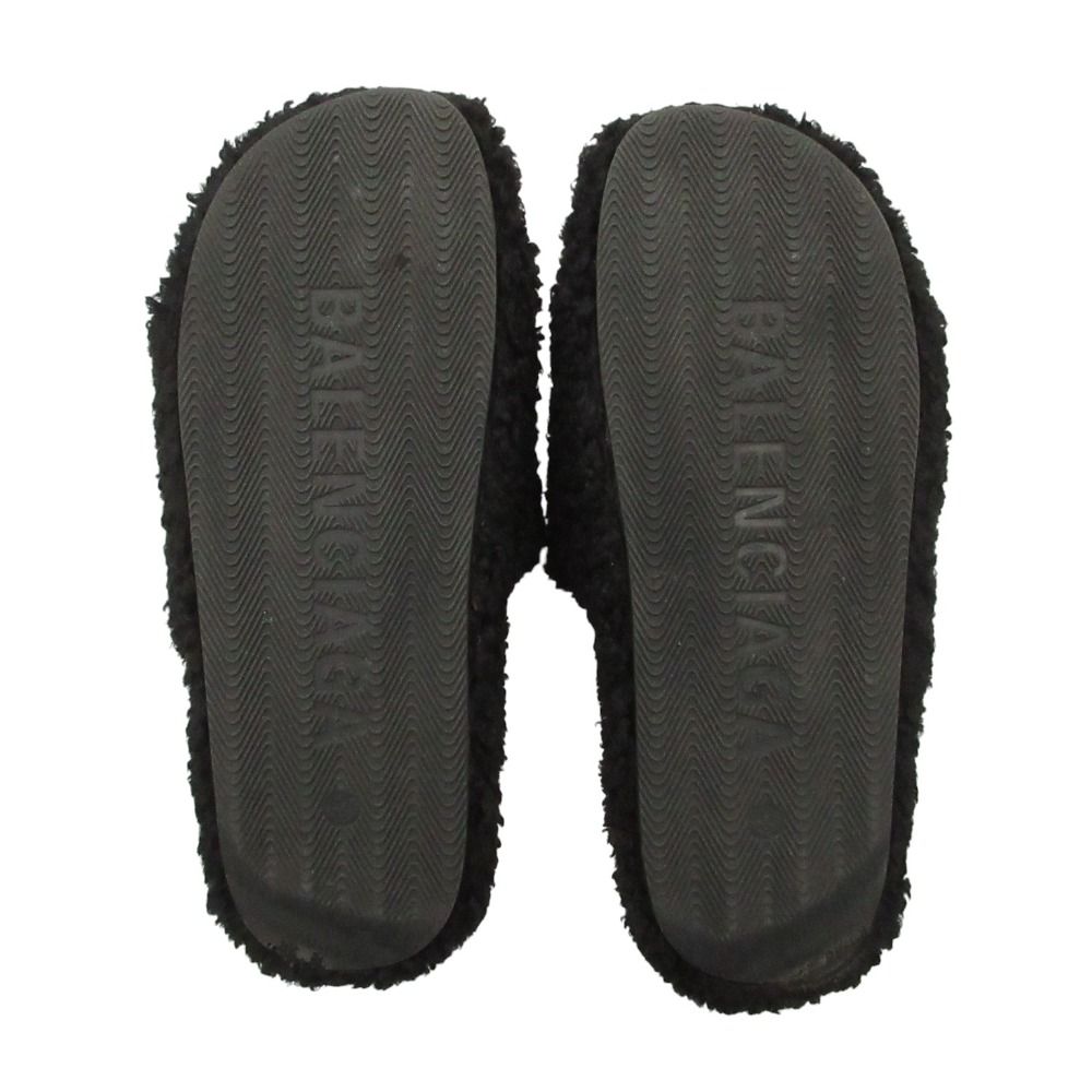 BALENCIAGA バレンシアガ Furry slide サンダル ボア ファー ロゴ