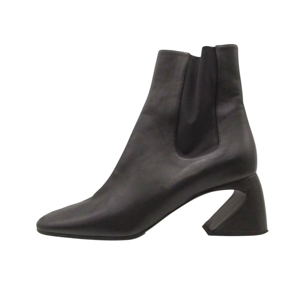 美品 JIL SANDER ジルサンダー サイドゴア ブーツ アンクル ナッパ レザー ラムスキン JS34120A イタリア製 靴 ブラック 24.5cm レディース 【中古】 の商品写真