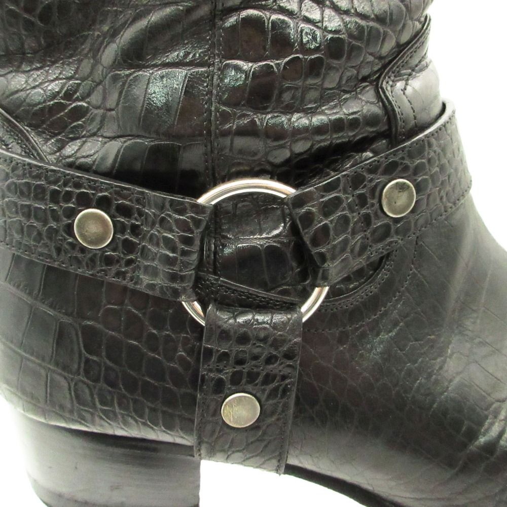 SAINT LAURENT サンローラン ブーツ ワイアット ハーネス リング