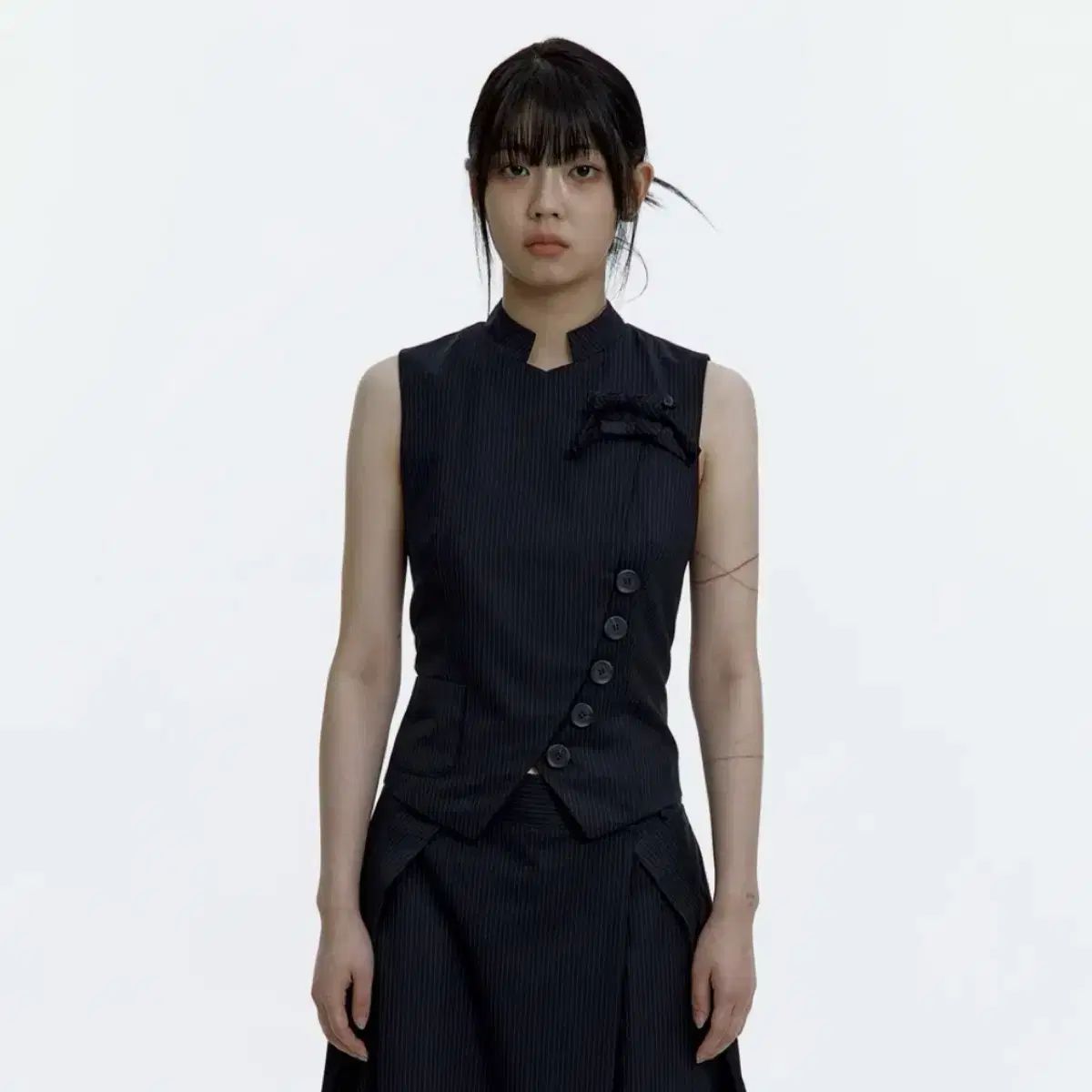 カシコ プレッピー チャイナ Kara ベスト ストライプ