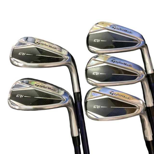 【中古】 テーラーメイド Qi 5S アイアンセット IR Diamana BLUE TM60(Qi IR) (フレックスS) メンズ 男性用 右利き 右用 Cランク ゴルフクラブ