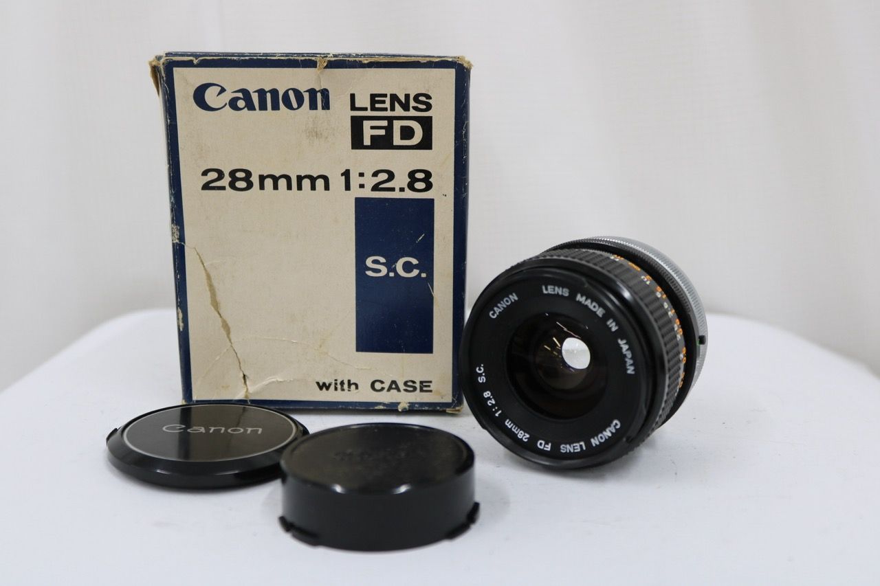 Canon FD 28mm F2.8 Canon FDマウント 28mmF2.8 S.C. 中古レンズ