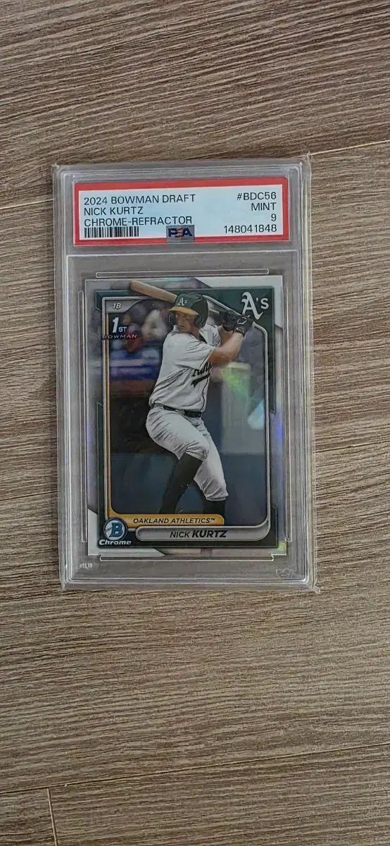 2024 Bowman 1ST ニック カッツ クロム リフレクター PSA9