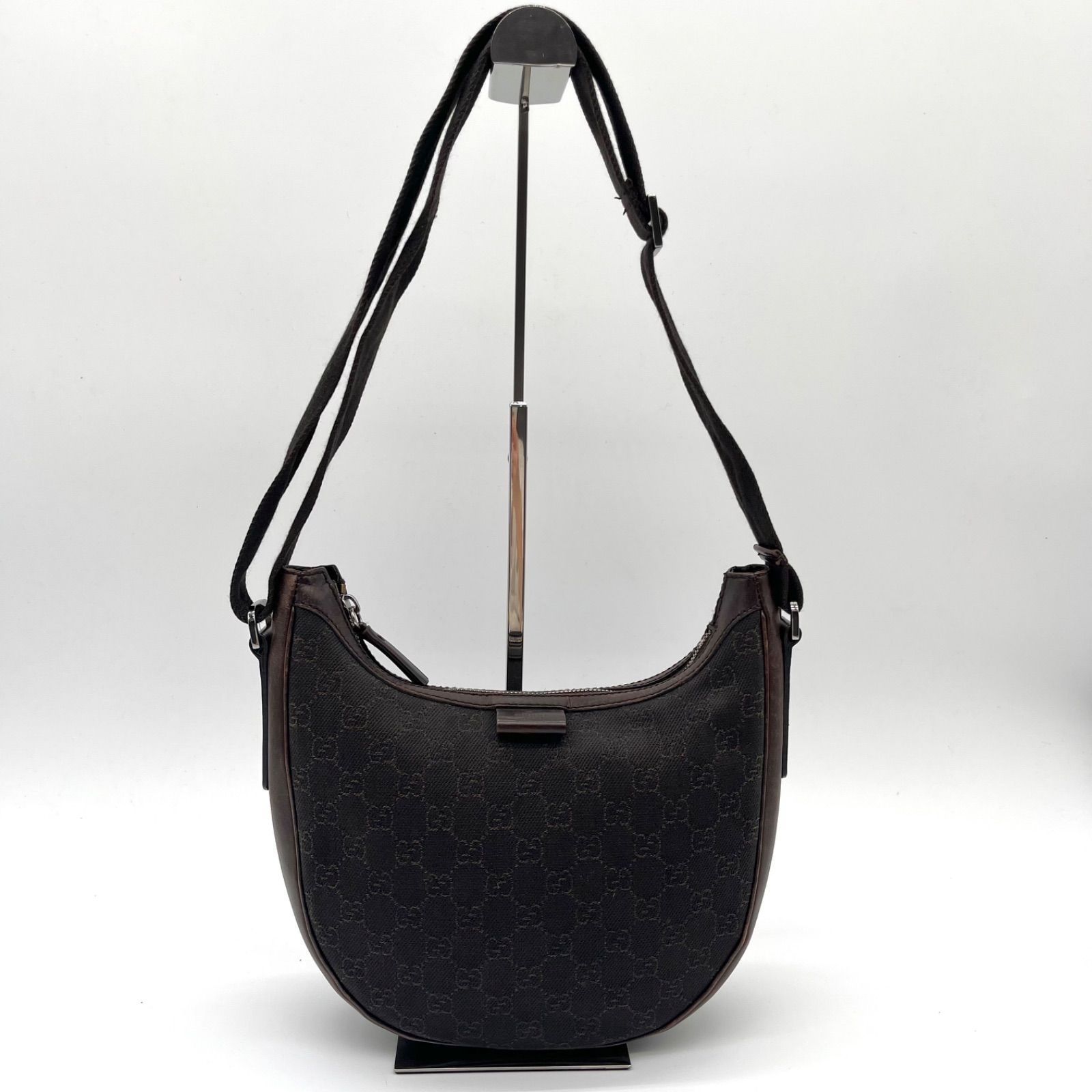 GUCCI グッチ GGキャンバス ショルダーバッグ ブラウン 101682 17,856円