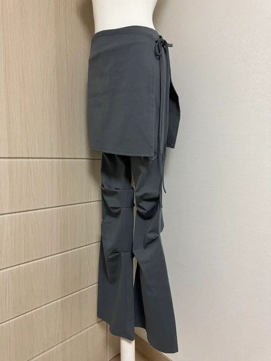 新品) レイヤード ラップ スカート パンツ