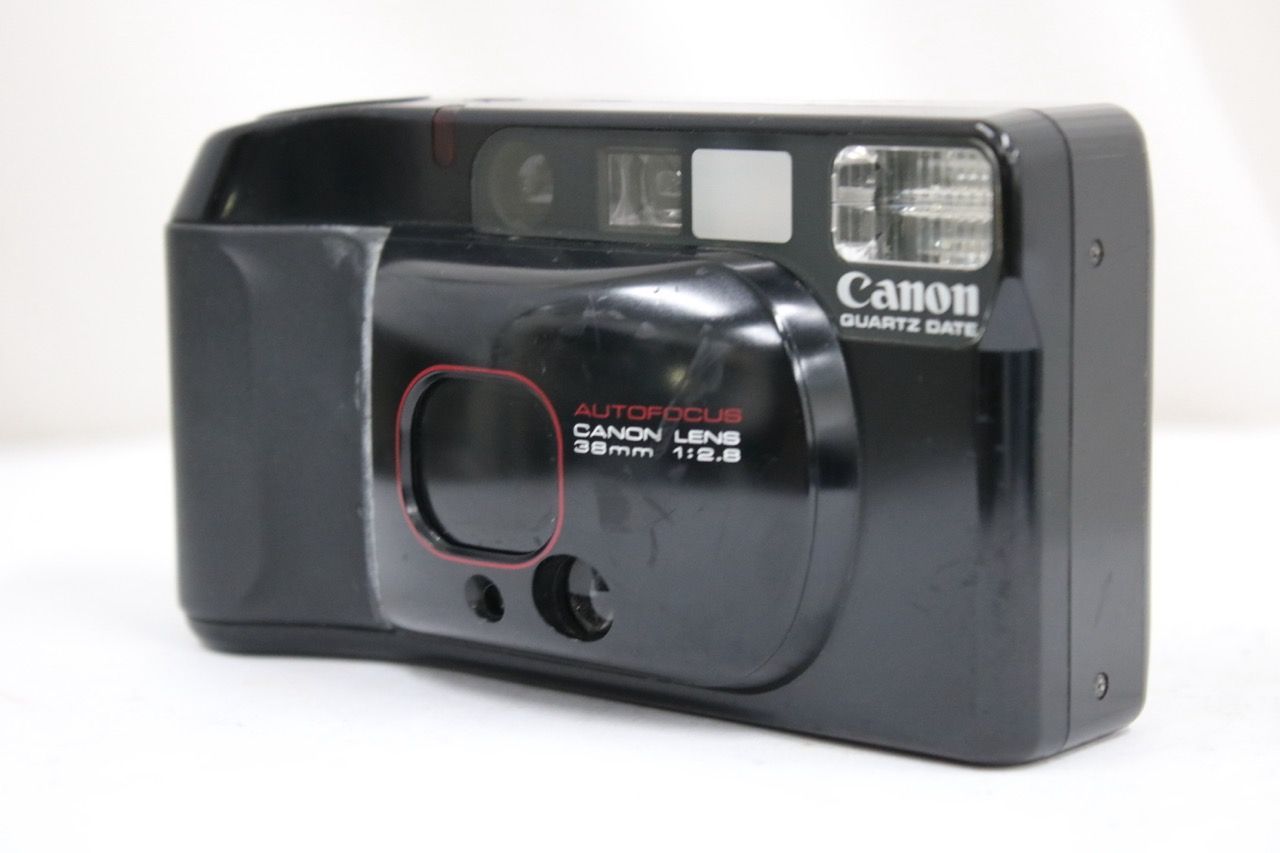 【返品保証】 キャノン Canon Autoboy 3 QUARTZ DATE ブラック 38mm F2.8 コンパクトカメラ e12071