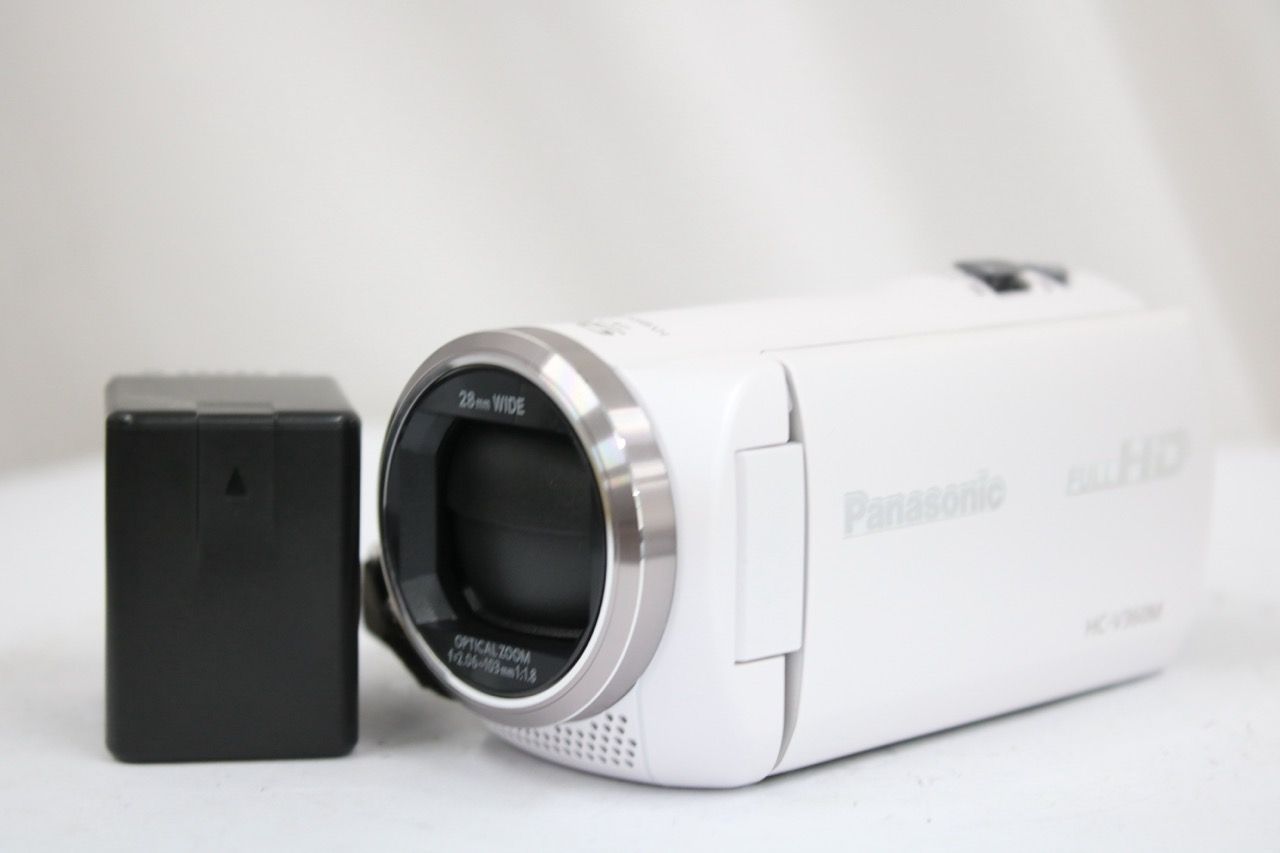 【返品保証】 パナソニック Panasonic HC-V360M ホワイト 90x バッテリー付き ビデオカメラ e12079 18,247円