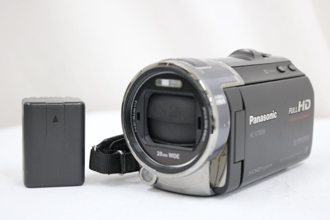 返品保証】 パナソニック Panasonic HC-V700M ブラック 46x バッテリー