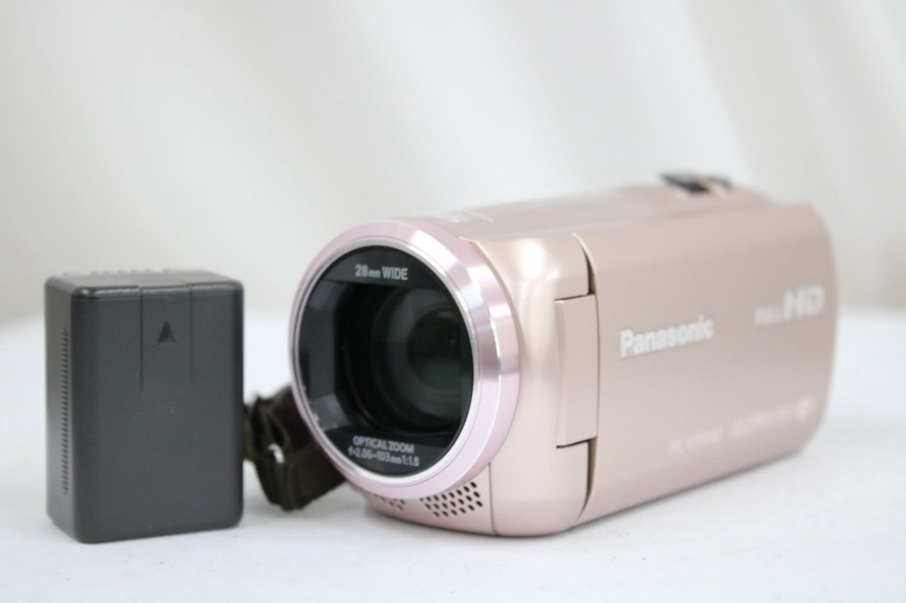 カメラ Panasonic HC-V550M フルHD ビデオカメラ ピンク動作確認済
