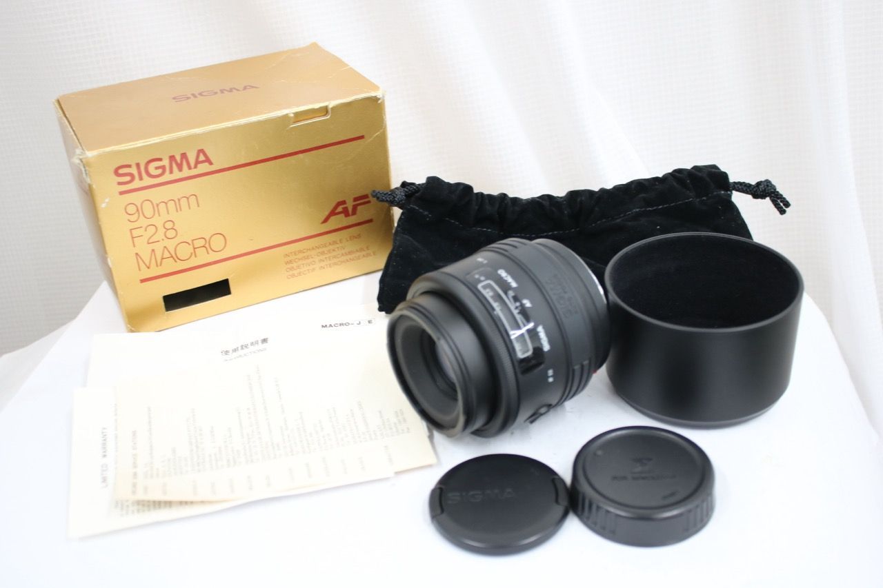 【返品保証】 【元箱付き】シグマ Sigma AF MACRO 90mm F2.8 ミノルタマウント レンズ e12114