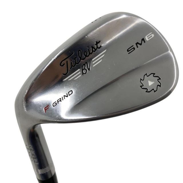 【中古】 タイトリスト VOKEY SPIN MILLED SM6 ツアークロム 52°/12°F レフティ ウェッジ WG 純正特注シャフト (フレックスX) メンズ 男性用 左利き レフティ 左用 Cランク ゴルフクラブ