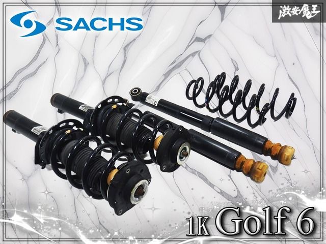 ★使用OK★ SACHS ザックス 純正 VW ワーゲン 1K ゴルフ6 ノーマル サスペンション サス ショック 1台分 T0413031EQ 1K0512011M
