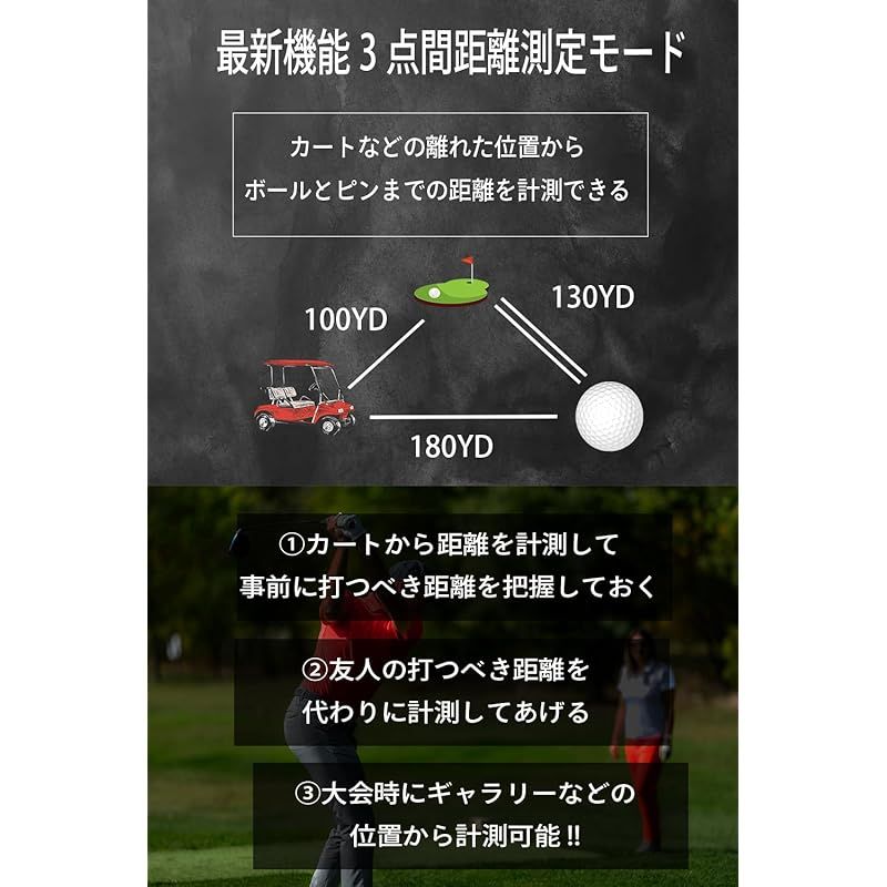 NINJOR GOLF NJ± ゴルフ距離計 (NJ±PRO, ブラック)