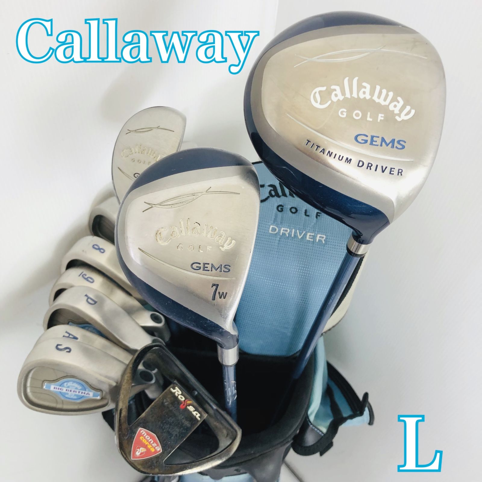 レディース Callaway キャロウェイ GEMS ジェムズ ゴルフクラブセット ゴルフセット クラブセット 初心者 入門 右利き パター付 安価 83Y-118 26,985円