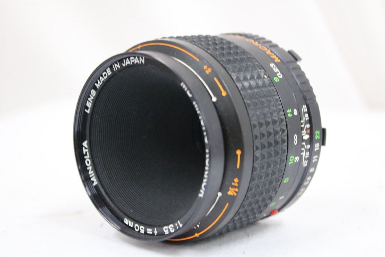 【返品保証】 ミノルタ Minolta MD MACRO ROKKOR 50mm F3.5 レンズ e12160