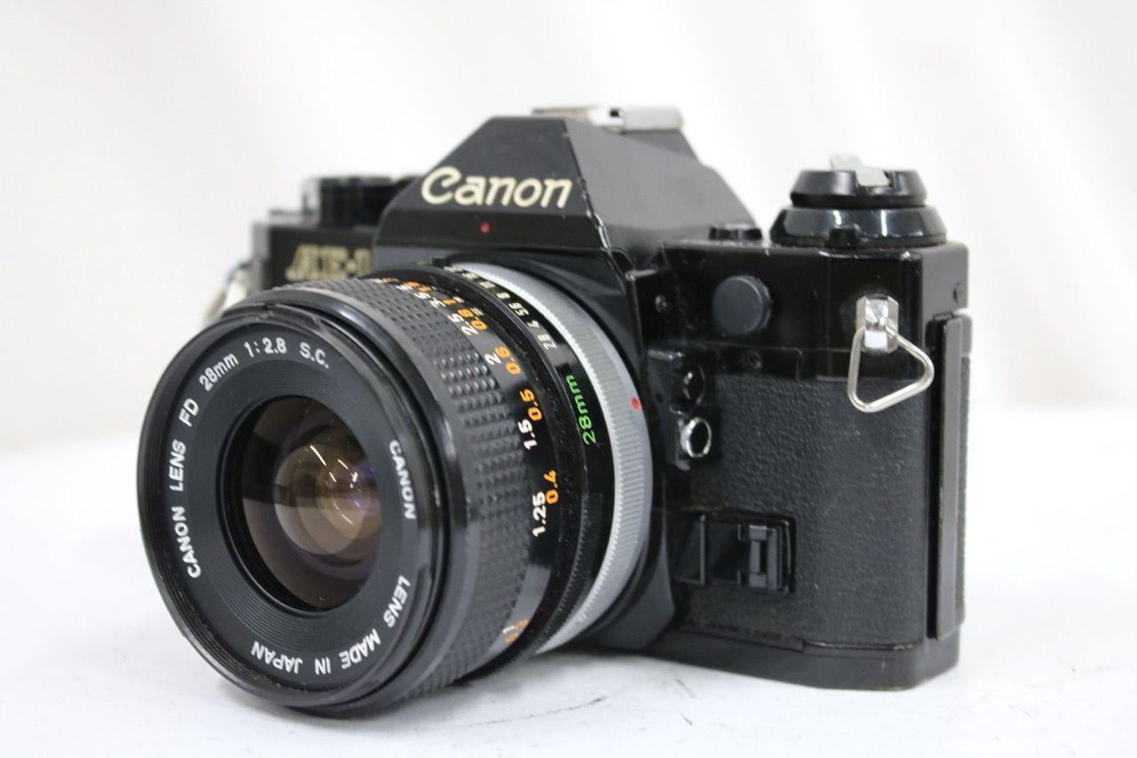 【返品保証】 キャノン Canon AE-1 FD 28mm F2.8 S.C. ボディレンズセット e12179