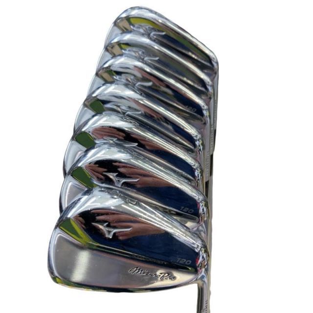 【中古】 ミズノ Mizuno Pro 120 8S アイアンセット IR 純正特注シャフト (フレックスS) メンズ 男性用 右利き 右用 Cランク ゴルフクラブ