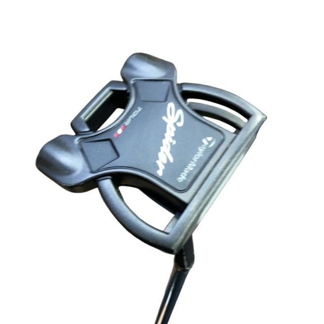 【中古】 テーラーメイド Spider Tour BLACK(2020)(サイトライン) ショートスラント 34インチ USA パター PT スチール (フレックスその他) メンズ 男性用 右利き 右用 Dランク ゴルフクラブ
