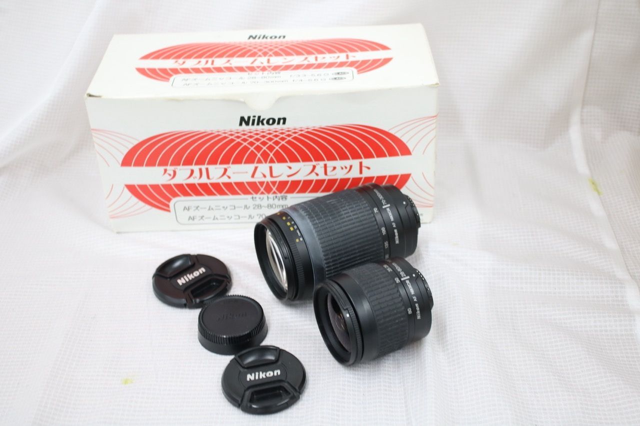 【返品保証】 【元箱付き】ニコン Nikon 70-300mm F4-5.6 G 28-80mm F3.3-5.6 G ダブルレンズセット e12304