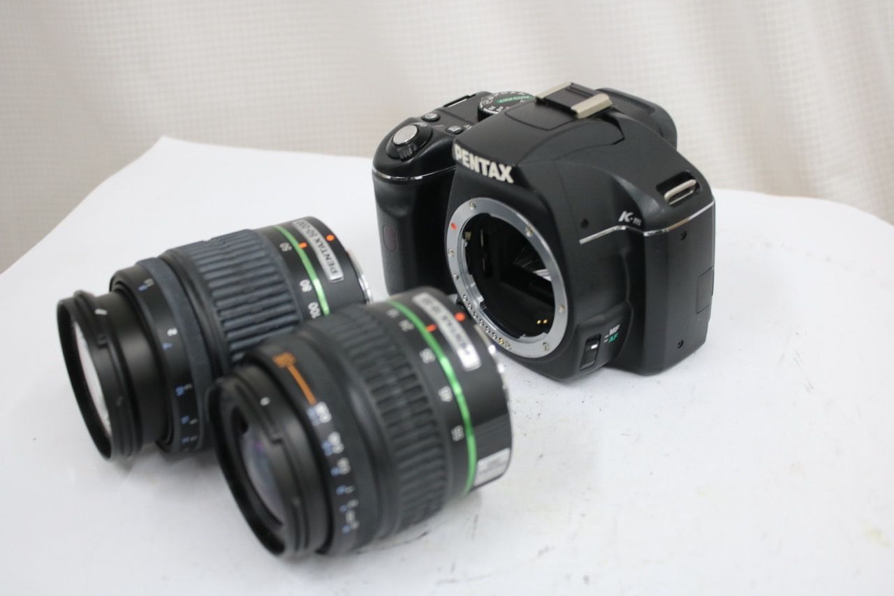 【返品保証】 ペンタックス Pentax K-m smc PENTAX-DA 50-200mm ED 18-55mm AL デジタル一眼 e12273