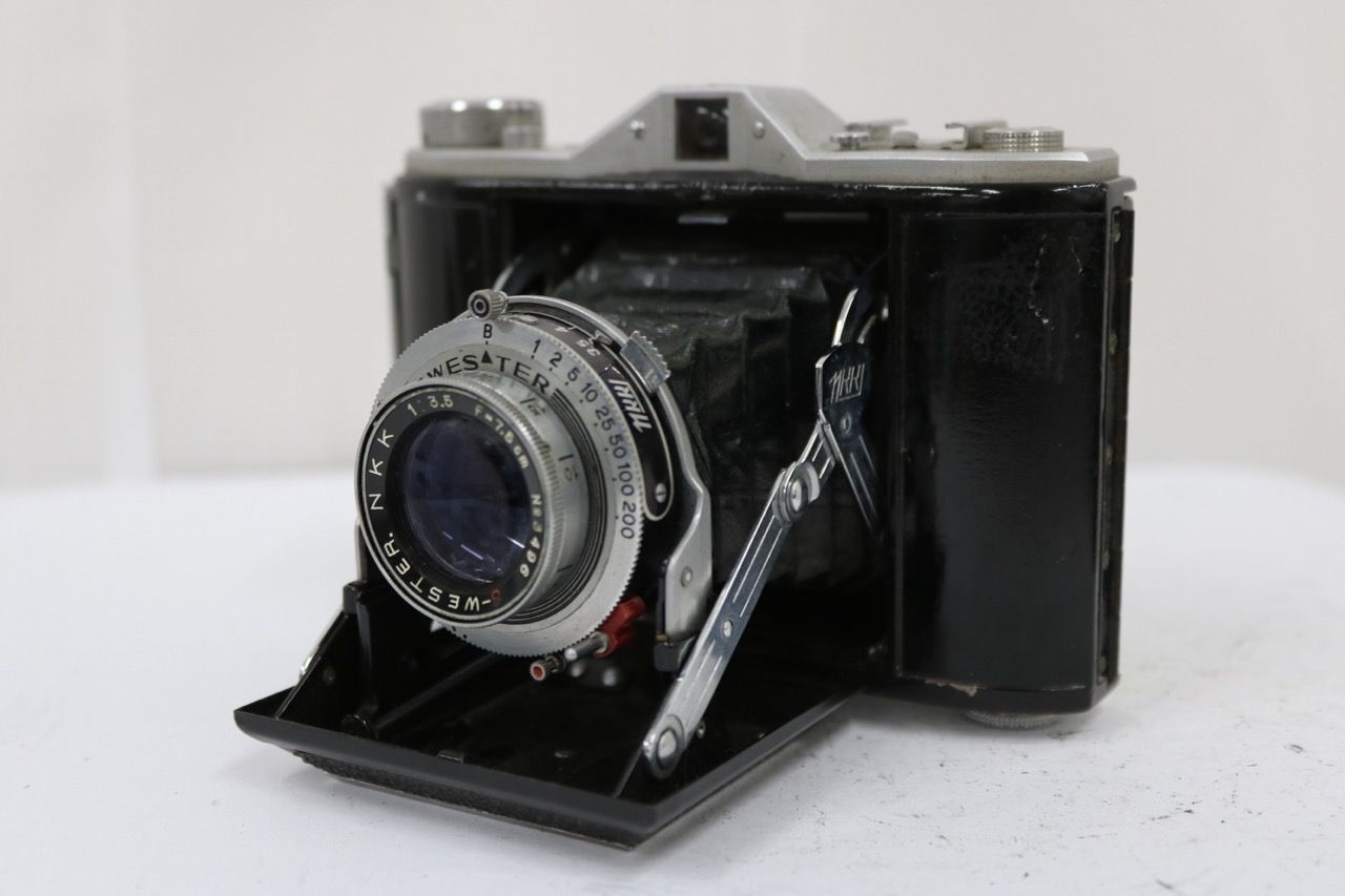 【返品保証】 ウェスターシックス WESTER SIX NKK 7.5cm F3.5 蛇腹カメラ e12330