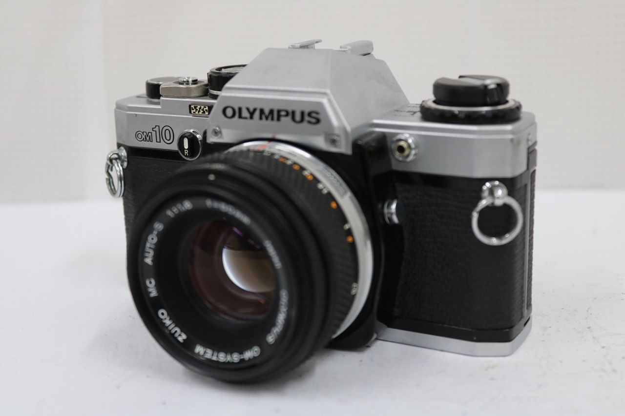 【返品保証】 オリンパス Olympus OM10 ZUIKO MC AUTO-S 50mm F1.8 ボディレンズセット e12346