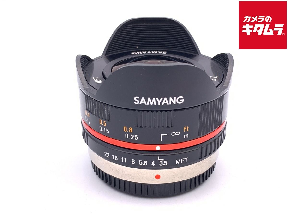 【中古】 【良品】 サムヤン 7.5mm F3.5 FISH-EYE マイクロフォーサーズ ブラック