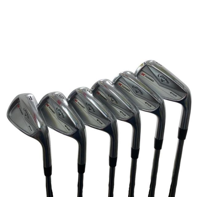 【中古】 キャロウェイ X FORGED STAR(2024) 6S アイアンセット IR リシャフト (フレックスその他) メンズ 男性用 右利き 右用 Dランク ゴルフクラブ 53,065円