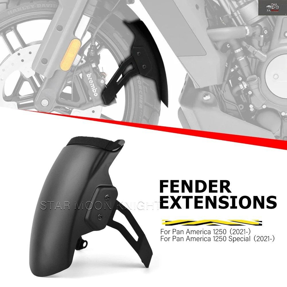 オートバイ用フェンダーエクステンダー PAN AMERICA 1250 SPECIAL PA1250 S RA1250 2021- フロントホイールスプラッシュガード マッドガー