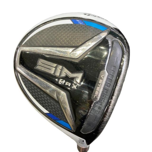 【中古】 テーラーメイド SIM MAX 3W フェアウェイウッド FW リシャフト (フレックスその他) メンズ 男性用 右利き 右用 Cランク ゴルフクラブ